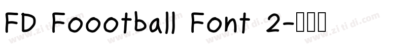 FD Foootball Font 2字体转换